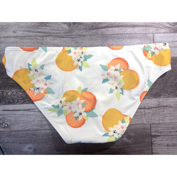 Kate Spade Bikini Bottom Medium Cream Citrus Floral Beach Cruise Resort - Picture 2 of 4